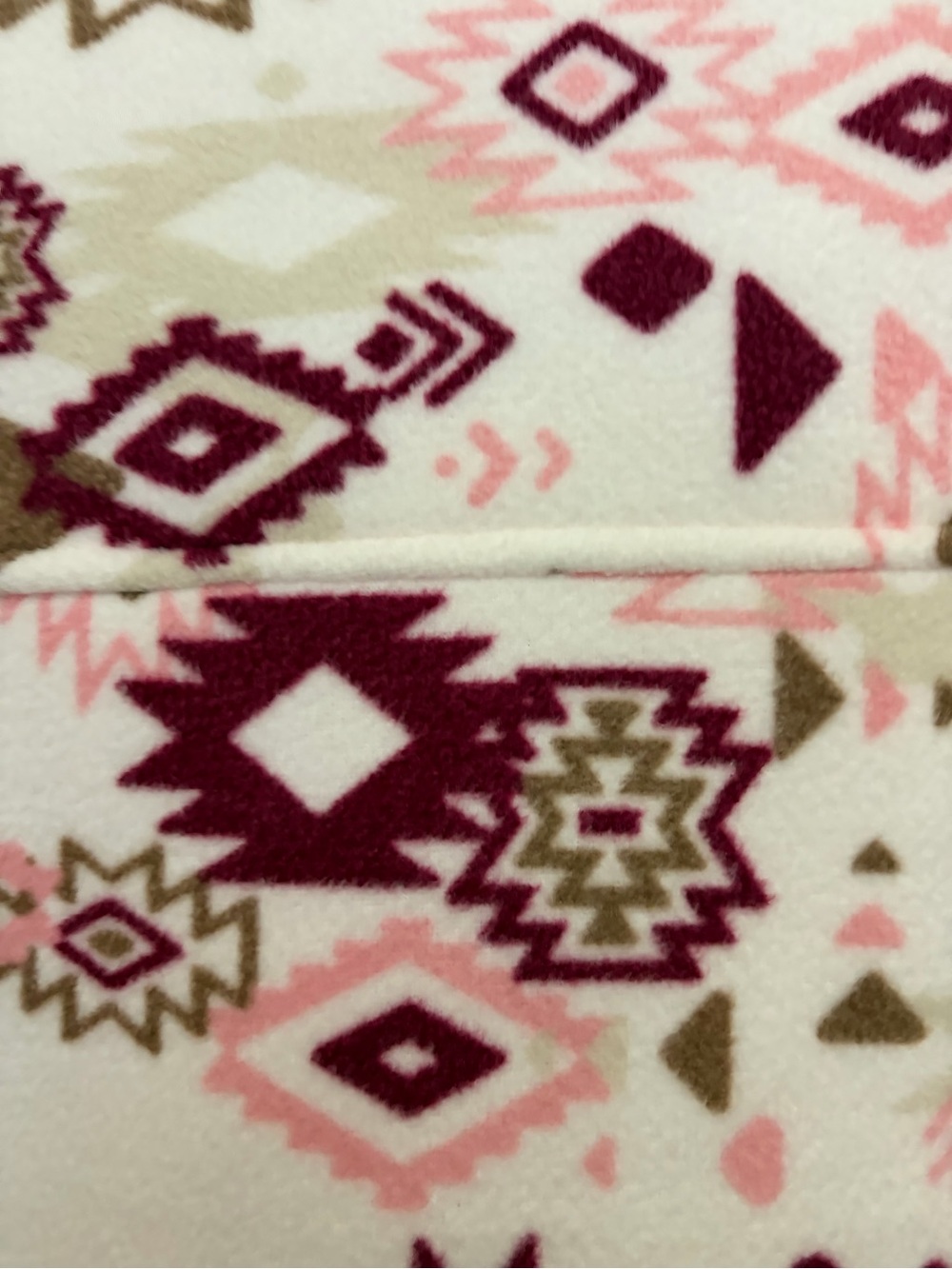 Pink & Cream Aztec Fleece Shacket - Picture 6 of 6